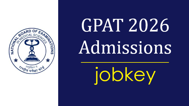 GPAT 2026 Admissions Online Form-jobkey